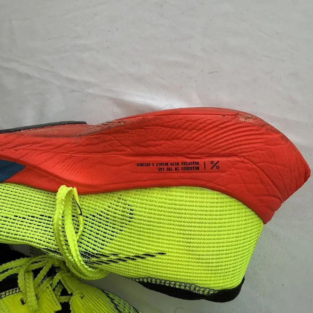 Nike Zoomx Vaporfly Next% Steve Prefontaine Volt Mens 9 used